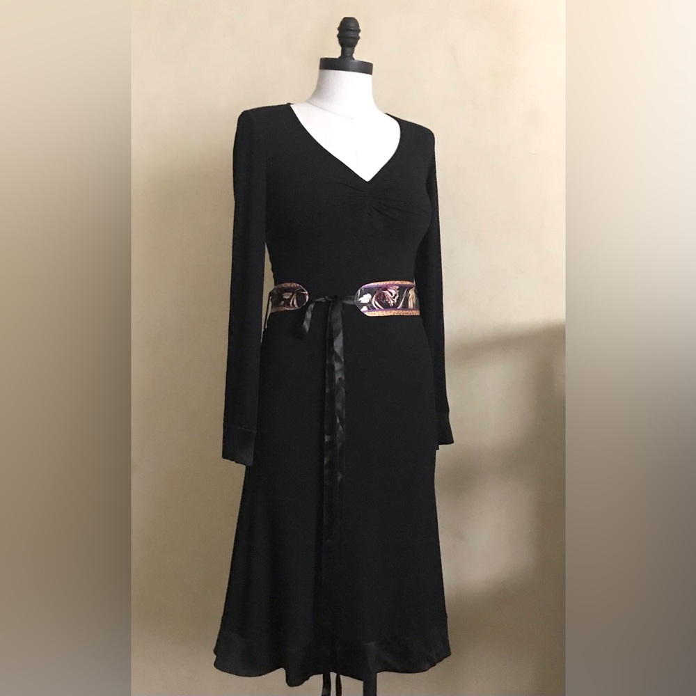 Roberto Cavalli Black Long Sleeve Dress